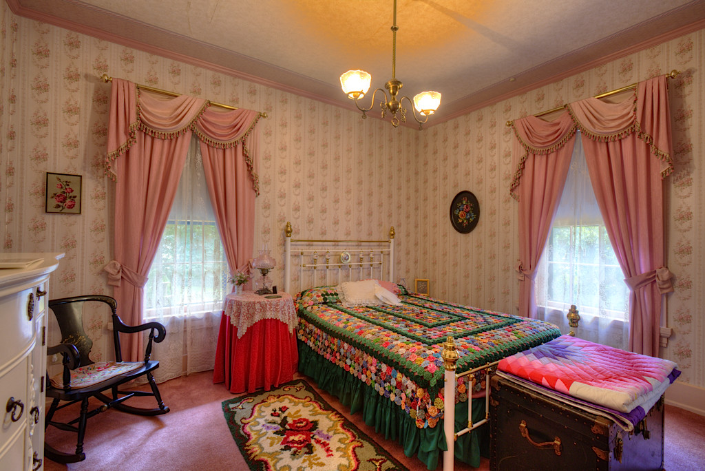 This is a first floor bedroom currently used as a guest room. It has its own private full bath. 